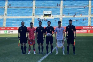 U22 Việt Nam bị U22 Hàn Quốc chia điểm vài phút bù giờ.