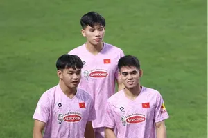 Nhiều gương mặt trẻ chưa có cơ hội thể hiện trong trận gặp Campuchia.