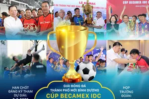 Giải bóng đá Thành phố mới Bình Dương - Cúp Becamex 2025 chính thức được khởi động. Đồ họa: HỮU VI
