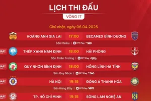 Lịch thi đấu vòng 17 LP Bank V-League 2024-2025