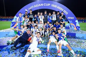 Uzbekistan xứng danh là "vua các giải trẻ" sau khi đăng quang ở giải U17 châu Á 2025. Ảnh: AFC