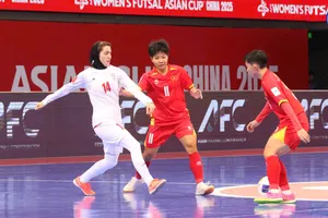 Đội tuyển futsal nữ Việt Nam bất phân thắng bại cùng đội tuyển Iran.
