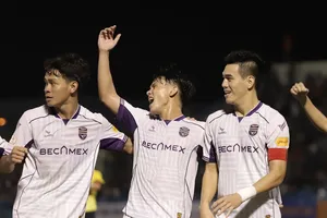 Tiến Linh chỉ còn 13 bàn thắng do pha lập công trong trận gặp Hải Phòng không được tính. 