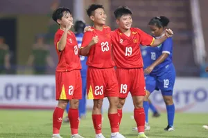 Đội tuyển nữ Việt Nam khởi đầu thuận lợi ở bảng E vòng loại bóng đá nữ châu Á 2026. Ảnh: MINH TUẤN