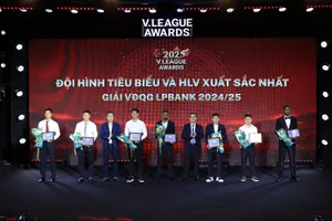 Quang Vinh được chọn vào đội hình tiêu biểu V-League 2024-2025.