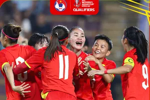 Đội tuyển nữ Việt Nam giành ngôi nhất bảng E vòng loại sau 3 trận toàn thắng.