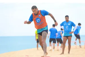 Nam Định vừa hoàn tất giai đoạn rèn thể lực tại Phú Yên.