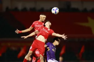 CLB Công an TPHCM có trận mở màn thuận lợi qua chiến thắng 2-1 trước CLB Hà Nội. Ảnh: DŨNG PHƯƠNG