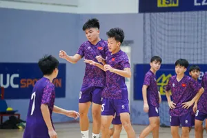 Đội U16 futsal Việt Nam tích cực tập luyện tại Nhà thi đấu Thái Sơn Nam trong thời gian qua để chuẩn bị tham dự giải vô địch Đông Nam Á 2025.