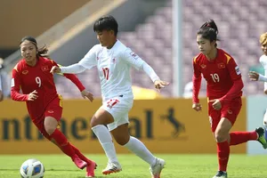 Đội tuyển nữ Việt Nam sẽ tranh vé vào bán kết với đội tuyển Myanmar vào ngày 11-12.