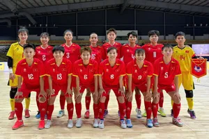 Đội hình xuất phát của đội tuyển Việt Nam.