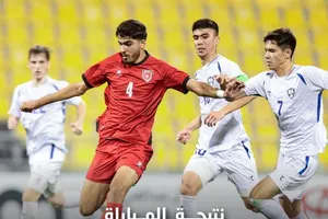 Cuộc so tài bất phân thắng bại giữa U23 Syria (áo đỏ) và U23 Uzbekistan.