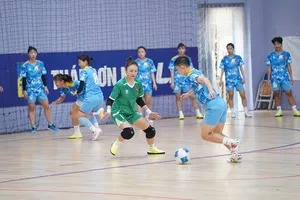 Đội tuyển futsal nữ Việt Nam tích cực chuẩn bị cho giải vô địch Đông Nam Á 2026. Ảnh: NGUYỄN KHANH