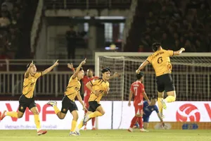 Thanh Hóa giành 3 điểm đầy bất ngờ trong chuyến làm khách trên sân Thống Nhất ở vòng 13. Ảnh: DŨNG PHƯƠNG