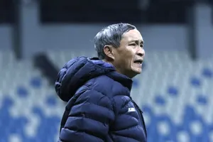 HLV Mai Đức Chung hài lòng về tinh thần của các cầu thủ trong trận đấu với đối thủ mạnh như Trung Quốc.