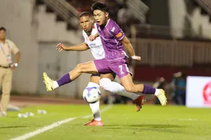 Becamex TPHCM có chiến thắng quan trọng trước Công an TPHCM ở vòng 14. Ảnh: DŨNG PHƯƠNG