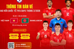 VFF công bố giá vé trận giao hữu Việt Nam – Bangladesh
