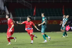 Khoa Ngô tiếp tục thể hiện phong độ ấn tượng trên hàng công CLB Công an TPHCM. Ảnh: DŨNG PHƯƠNG