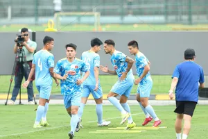 Đội tuyển Việt Nam tích cực chuẩn bị cho hai trận gặp Bangladesh và Malaysia. Ảnh: VFF