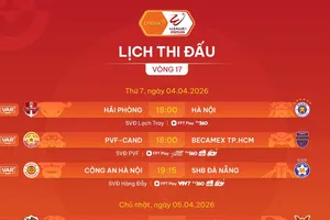 Lịch thi đấu vòng 17 V-League 2025-2026