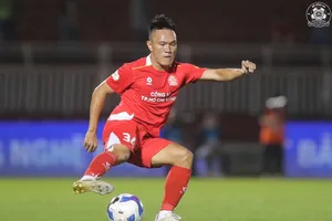 Quang Hùng, một trong ba cầu thủ của CLB Công an TPHCM vắng mặt ở vòng 19. Ảnh: ĐÌNH VIÊN