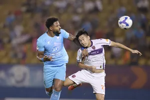 Becamex TPHCM và Nam Định bất phân thắng bại ở vòng 20. Ảnh: DŨNG PHƯƠNG