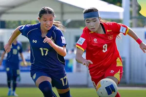 U17 nữ Thái Lan theo chân các cô gái Việt Nam vào tứ kết. Ảnh: VFF