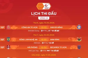 Lịch thi đấu vòng 23 LPBank V-League 2025-2026