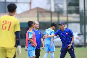 Thầy trò HLV Yutaka Ikeuchi tích cực chuẩn bị cho giải U19 Đông Nam Á 2026. Ảnh: ĐOÀN NHẬT