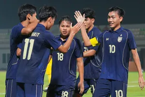 U19 Thái Lan giành ngôi đầu bảng B sau 3 trận toàn thắng. Ảnh: FAT