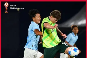 Kết quả hòa 2-2 đã giúp U19 Campuchia theo chân U19 Australia vào bán kết. Ảnh: Aseanfootball