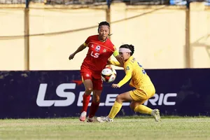 Huỳnh Như cùng TPHCM I giành trọn 3 điểm trước Hà Nội II vào ngày 25-6.