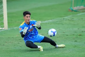 Thũ môn trẻ Trần Trung Kiên. Ảnh: VFF