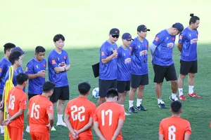 Đội tuyển Việt Nam sẵn sàng cho chuyến tập huấn tại Hàn Quốc. Ảnh: ĐOÀN NHẬT