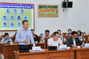 Phó Cục trưởng Cục TDTT Việt Nam Nguyễn Hồng Minh phát biểu ý kiến chỉ đạo tại Hội nghị.