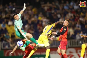 CLB Ninh Bình là một trong những thách thức cho ngôi vô địch mà CAHN đang nắm giữ. Ảnh: NBFC