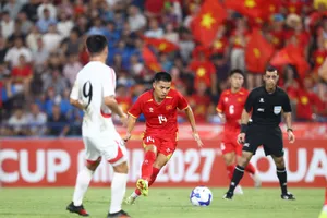 U20 Việt Nam vào thế bất lợi sau trận thua 0-3 trước CHDCND Triều Tiên hôm ra quân. Ảnh: ĐOÀN NHẬT