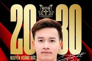 Nguyễn Hoàng Đức gia hạn hợp đồng với CLB Ninh Bình đến năm 2030. Ảnh: NBFC