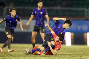 HA.GL sau hai trận thua liên tiếp tại V-League đang nỗ lực gượng dậy từ trận tiếp đón Hưng Yên ở Cúp Quốc gia. Ảnh: ĐÔNG HUYỀN