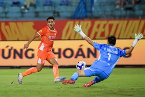 Đà Nẵng gây bất ngờ khi loại Hà Nội FC từ loạt sút luân lưu 11m. Ảnh: PVF.
