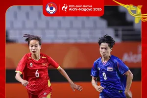 Đội tuyển nữ Việt Nam bất phân thắng bại cùng Thái Lan. Ảnh: VFF