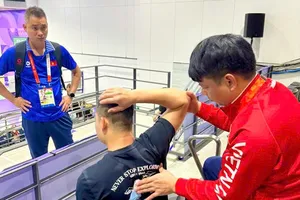 Đội ngũ y tế đồng hành cùng Đoàn thể thao Việt Nam tại ASIAD 20. Ảnh: ĐOÀN NHẬT