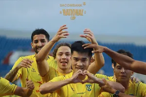 SLNA giành chiến thắng trước Lâm Đồng ngay trên sân Đà Lạt. Ảnh: SLNA FC