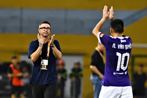 Hà Nội FC khuyết "tướng" trong cuộc so tài cùng Bắc Ninh ở vòng 6. Ảnh: HNFC