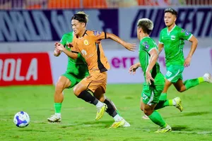 Quy Nhơn United hướng mục tiêu kiếm điểm trên sân Bà Rịa. Ảnh: QNU FC