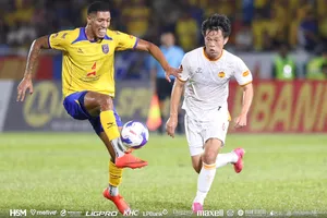 Bắc Ninh giành 3 điểm nhờ vào bàn thắng quý giá ở phút bù giờ. Ảnh: HAGL FC
