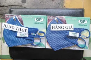 Phát hiện hàng trăm khẩu trang giả