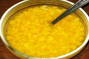 Sweetened porridge makes corn taste more delicious