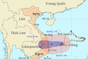 Chiều tối nay, tâm bão vào miền Trung