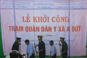 Chương trình Nghĩa tình Trường Sơn Báo SGGP khởi công trạm quân dân y xã A Đớt